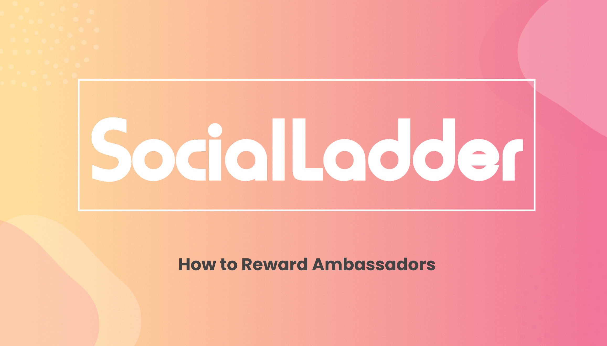 How to reward ambassadors cover