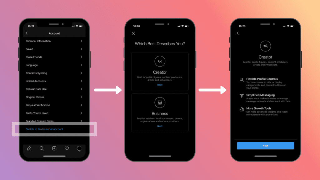 Steps for setting up Facebook and Instagram