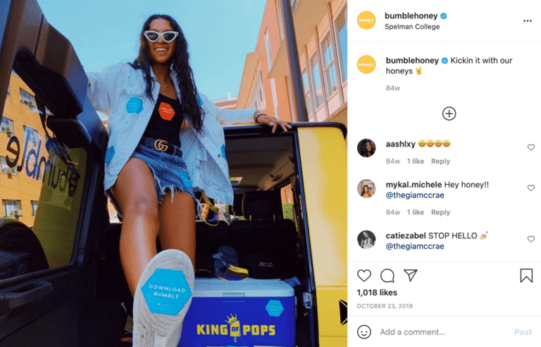 Bumble brand ambassador guide 