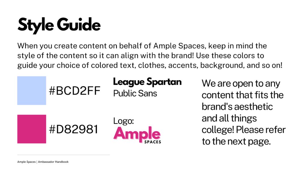 ambassador style guide 