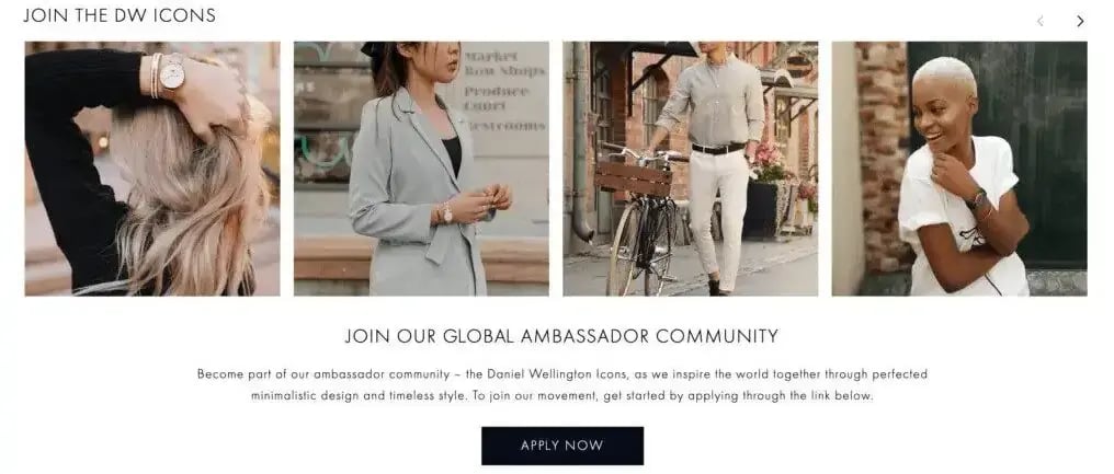 micro influencers daniel wellington examples ambassador community 2024
