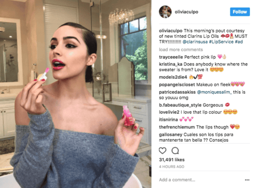Influencer @oliviaculpo