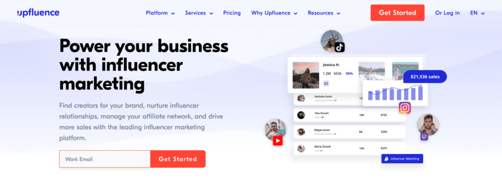 Upfluence influencer marketing tools